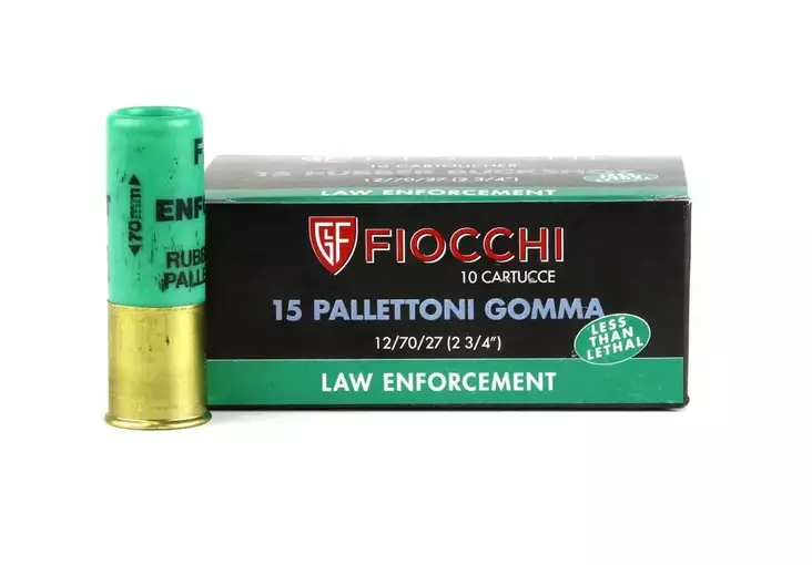 12/70 Fiocchi Rubber Buckshot 15 Pellets. 10pcs - Non-lethal, shotgun - 862156 - 2