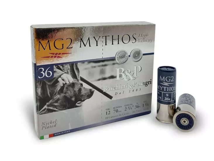 12/70 B&P Mythos MG2 36HV 10pcs - 12/70 shotgun hunting cartridges - 103166 - 6