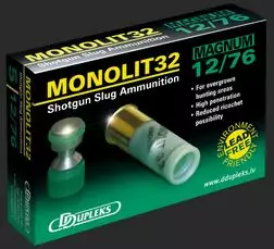12/76 MONOLIT 32g DDupleks 5pcs - Shotgun-filled cartridges / sluges - 116016 - 1