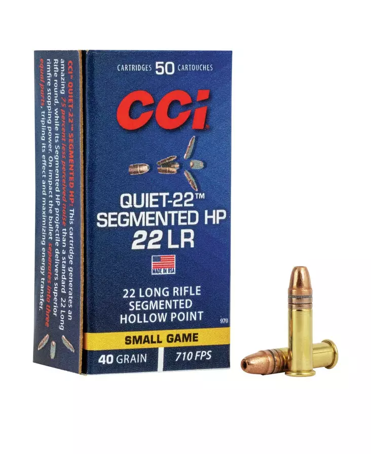 CCI 22LR Quiet Segmented HP - 22 LR Subsonic pienoiskiväärin patruunat - 130036 - 3