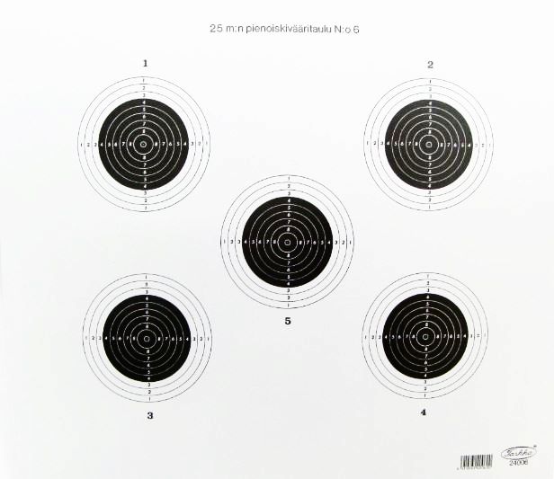 25m Rimfire Rifle Target No. 6 - Zeroing targets and classic targets - 24006 - 1