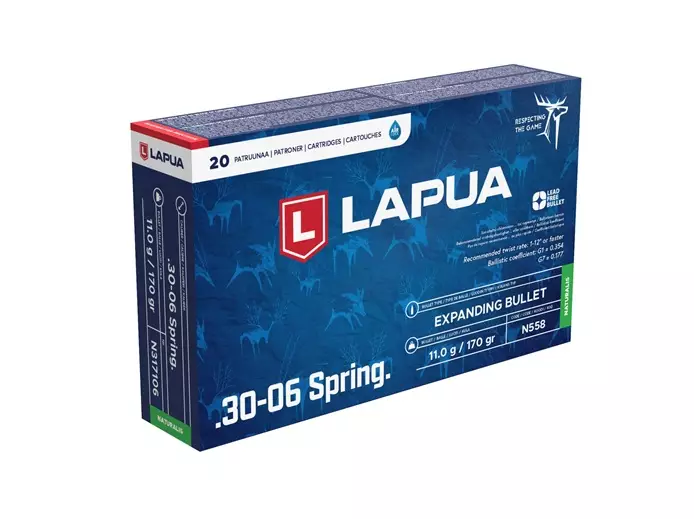 30-06 Lapua Naturalis 11.0g 20 pieces - 30-06 Spring. -rifle cartridges - N317106 - 2