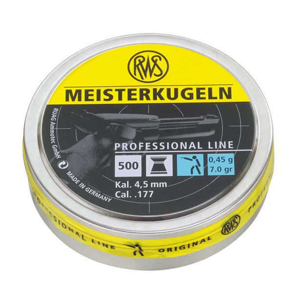 RWS 4,5mm Meisterkugeln 0,45g ilmapistoolin luoti - 4,5 mm ilma-aseiden luodit - P8RA2315446 - 1