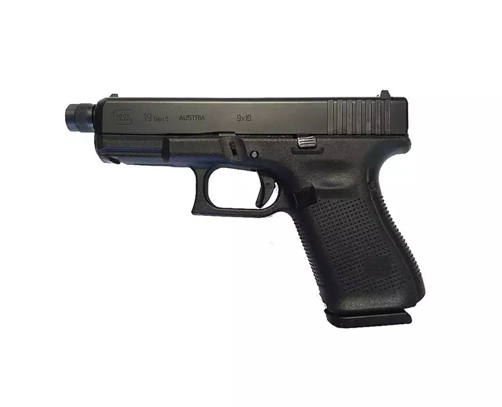 Glock 19 GEN5 9mm pistol with threaded barrel - Semiautomatic pistols - 50356 - 4