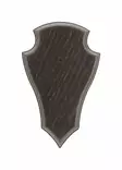 Trophy Backplate Deer Dark 22cm x 13cm - Trophy mounting - 560807 - 1