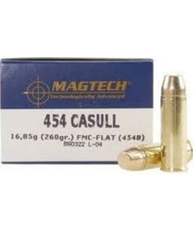 454 Casull Magtech 260gr FMC-Flat 20kpl - Muut käsiaseiden patruunat - 145227 - 1