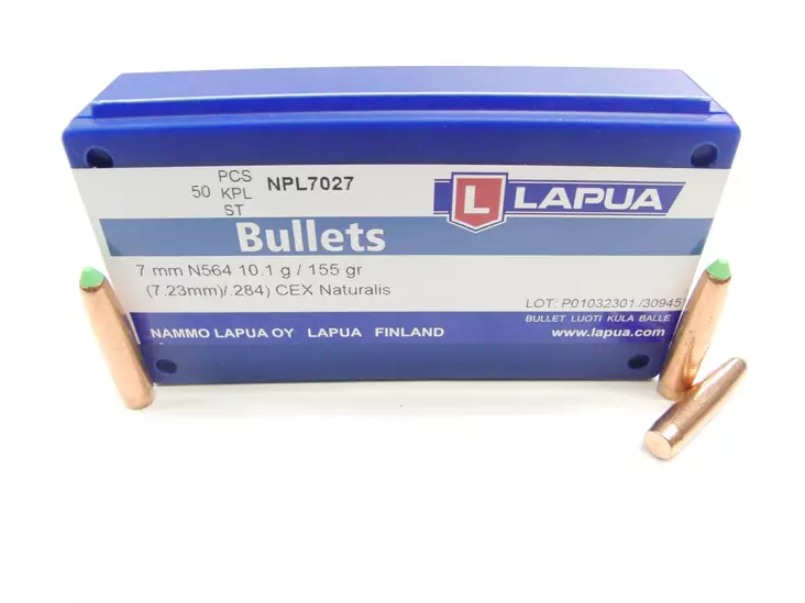 7mm Lapua 10,1g N564 Naturalis 50kpl - 7mm kiväärin luodit - NPL7027 - 1