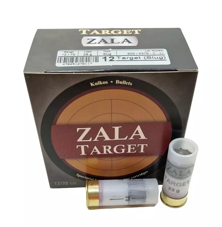 12/70 Zala Arms Target slug 28g - Haulikon täyteiset patruunat eli slugit - 1270117 - 2