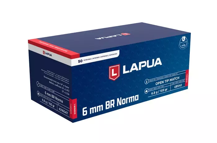 6mm BR Norma Lapua Scenar-L 6,8g - Muut kiväärin patruunat - 4316047 - 4