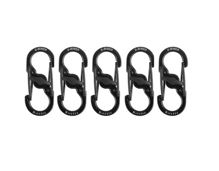 Nite Ize S-Biner MicroLock SS, 5-pack - Fittings and handles - LSBM-01-5R7 - 1