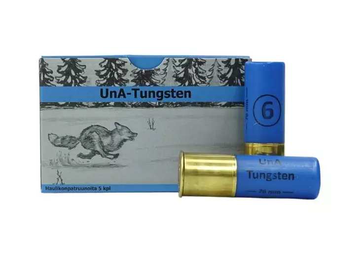 UNA Tungsten 12/76 34g #4 3.25mm - 12/70 shotgun hunting cartridges - 5897 - 2