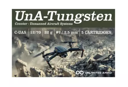 UNA-C-UAS Tungsten 12/70 32g #7 - 2.50mm - 12/70 haulikon metsästyspatruunat - 62648 - 3