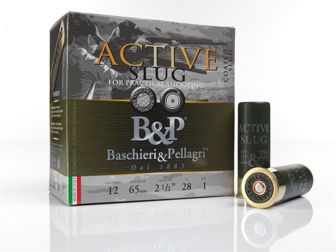 12/65 B&P Active Slug 28g 25kpl - Haulikon täyteiset patruunat eli slugit - 103318 - 1