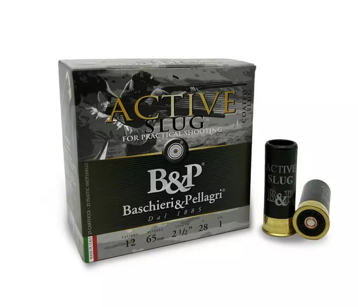 12/65 B&P Active Slug 28g 25 pcs - Shotgun-filled cartridges / sluges - 103318 - 2
