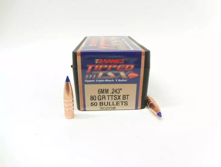 6 mm Barnes 80gr TTSX Bullet 50pcs - 6 mm rifle bullets - 30208 - 1