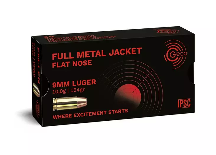 9x19 GECO 10,0g FMJ - 9x19 mm pistoolin patruunat - P8GP2317708 - 3