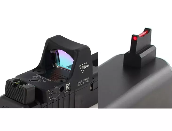 Glock 17 GEN5 MOS tähtäimet punapistekäyttöön - Pistoolien avo- ja rautatähtäimet - 310-268 - 1