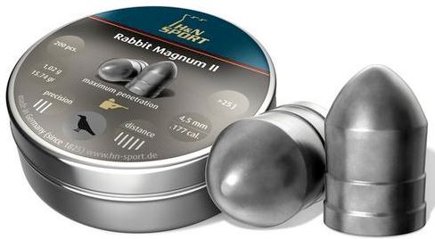 H&N 5,5mm Rabbit Magnum II 1,60g 200kpl - 5,5 mm ilma-aseiden luodit - 4047058011578 - 1
