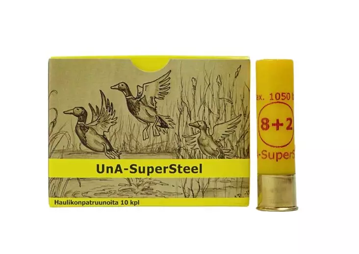 UNA Super Steel 20/76 28g #8+2 10kpl - 20 Cal. -haulikonpatruunat - 6430068625398 - 2