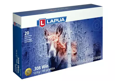 308 Win Lapua 12.0g Mega 20 pcs - 308 Win. -rifle cartridges - 4317189 - 1