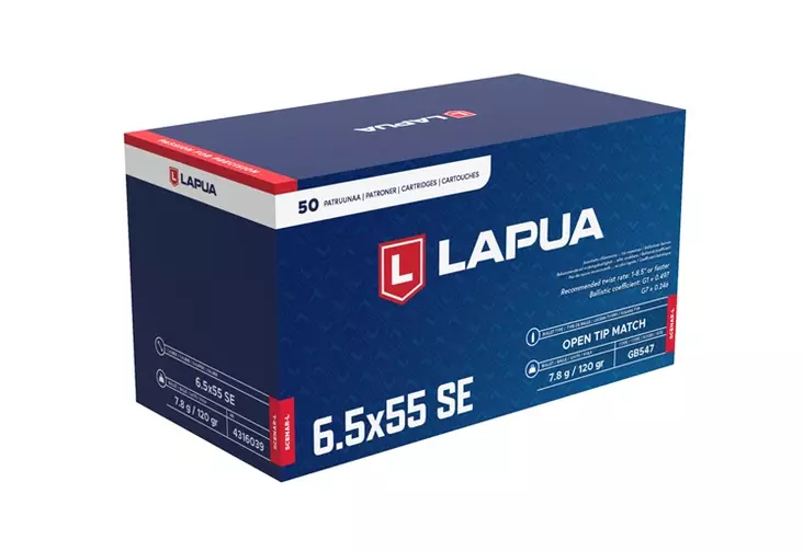 6,5x55 Lapua Scenar-L 7,8g 50kpl - 6,5x55 SE -kiväärinpatruunat - 4316039 - 2