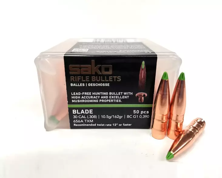 .30 cal Sako Blade Luoti 10,5g/162gr 50kpl - 30cal kiväärin luodit - P5AS655A - 1