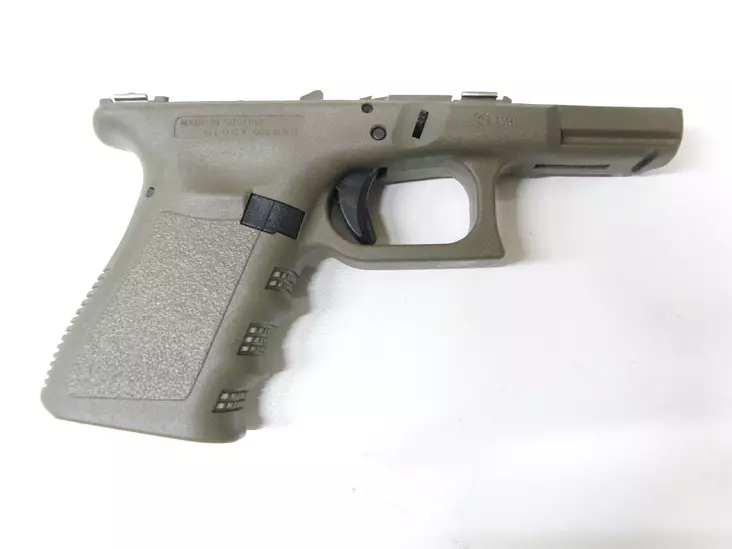 Glock G19 Gen 3 OLIVE Pistol Frame - Glock spare parts and accessories - 706827A - 1