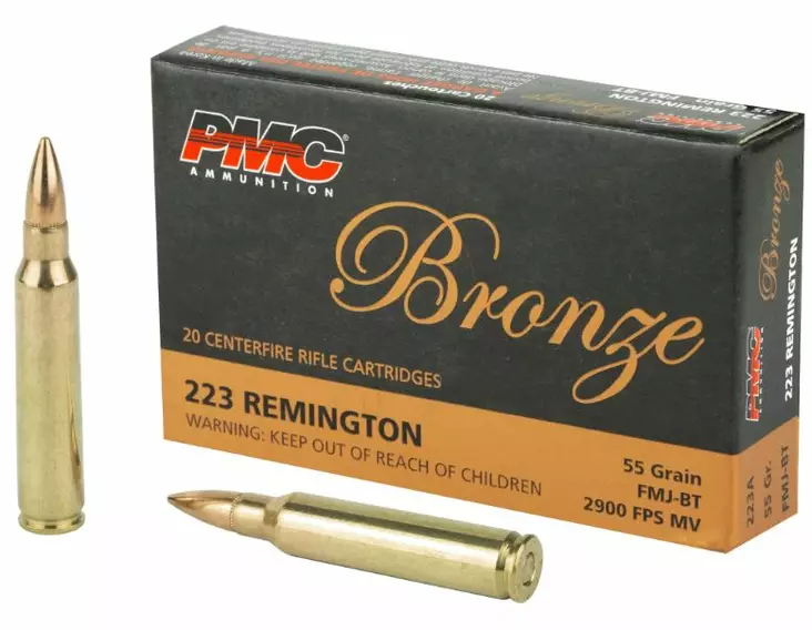223 Rem PMC 55gr FMJBT Bronze - 223 Rem. -rifle cartridges - PMC223A - 1