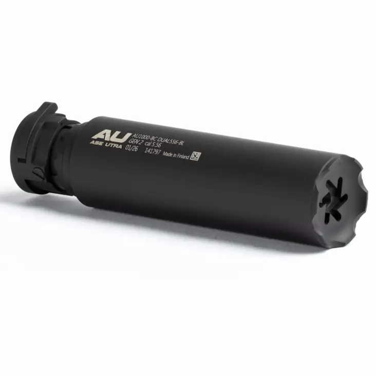 Ase Utra DUAL556 GEN2 Silencer - Rifle flow throught Silencers - AU1000-BC - 1