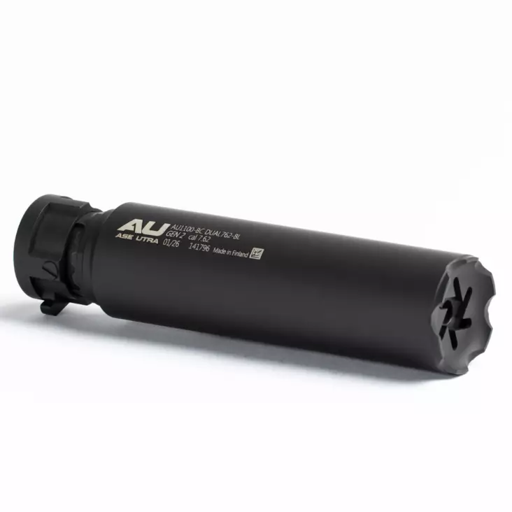 Ase Utra DUAL762 GEN2 Sound Suppressor - Rifle flow throught Silencers - AU1100-BC - 1