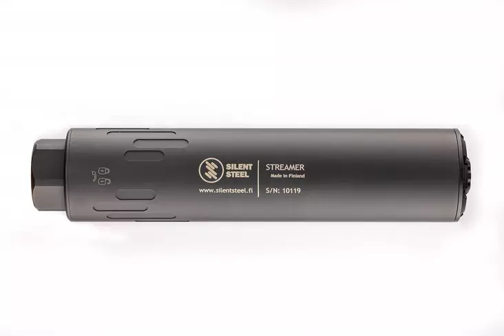 Silent Steel Streamer 5.56/7.62/9mm Armor Black QD Suppressor - Rifle flow throught Silencers - ST762B-SS-QD - 1
