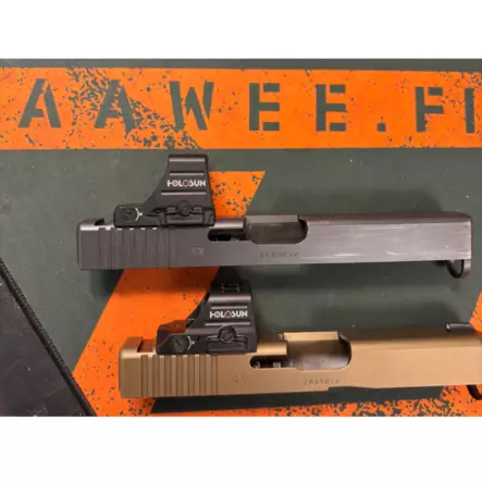 Koneistus optiikalle pistoolin luistiin - Asesepän työt - KONEISTUS-LUISTI - 2