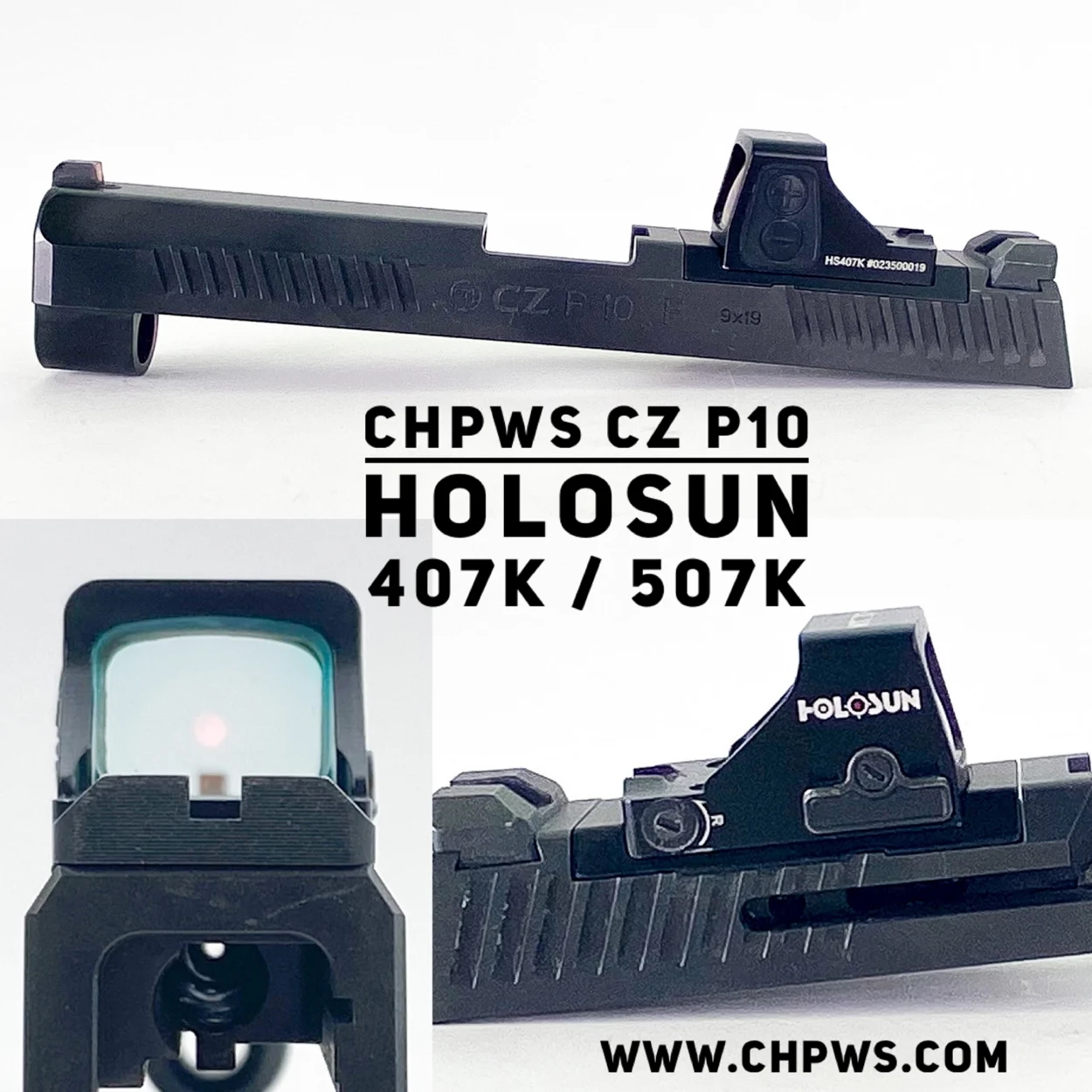 C&H Precision CZ P10 OR Holosun HS407K/507K Mount Plate Aawee.fi