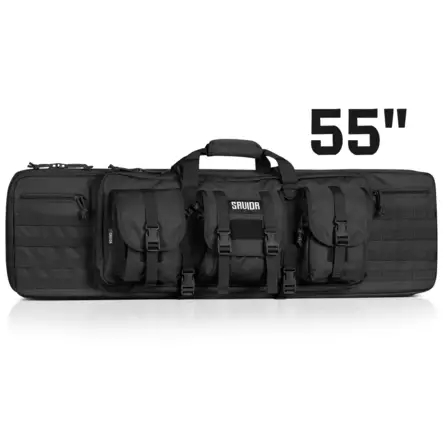 Savior Equipment American Classic Double aselaukku 55" / 140 cm - Soft gun cases - RB-5512DG-V1-BK - 1