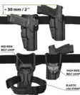 Canik BGS Malin Pistol Holster with Light Position + Mid Ride Belt Attachment - Passive pistol holsters - ML-CANIK-PID-BLK - 4
