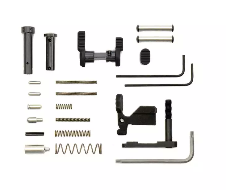 Armaspec Stainless Steel Gun Builders Lower Parts Kit - AR lower accessories - ARM151-BLK - 1