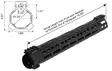 UTG PRO Forerunner AR-15 M-LOK Free Float Handguard - AR-etukädensijat ja -suojat - MTU047SPM - 3