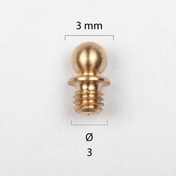 Shotgun Pellet 3mm Brass Tip M3 Thread - Shotgun sights and riser mounts - 40110C173mm - 1