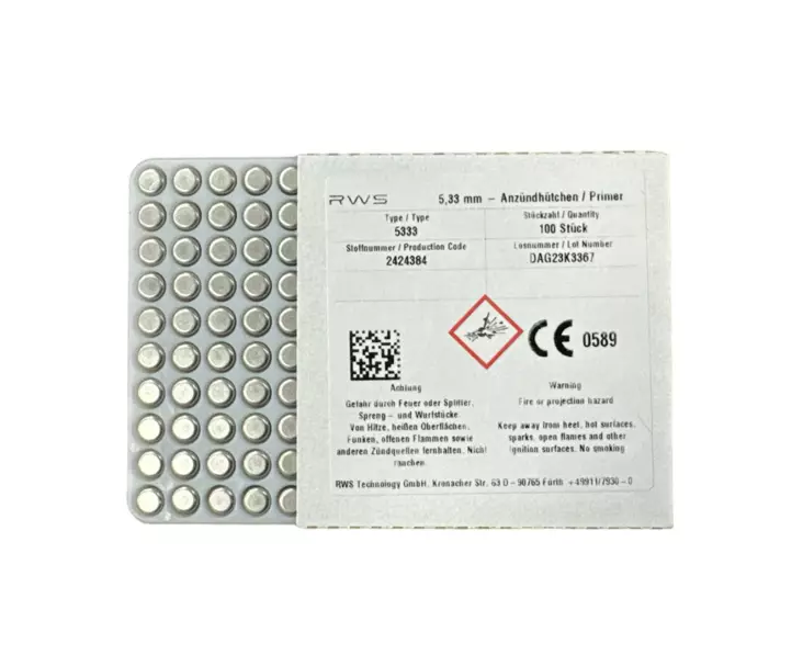 RWS 5333 Large Rifle Magnum Muzzleloader 100 pcs - Rifle primers - RWS5333LRM - 2