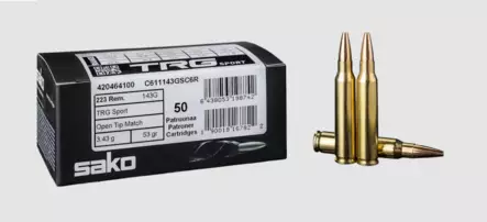TRG SPORT 223rem 53gr OT 50kpl - 223 Rem. -kiväärinpatruunat - C611143GSC6R - 1