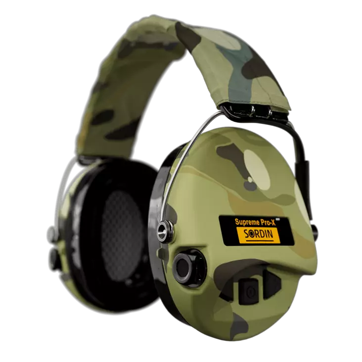 Sordin Supreme Pro-X Hear2 CAMO LED Gel aktiivikuulosuojaimet - Kuulonsuojaimet ja korvatulpat - 75302-X-08-S - 1