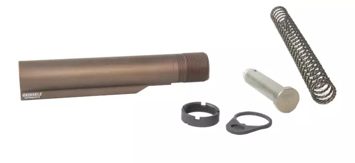 Geissele AR-15 Mil-Spec Buffer Tube Assembly - AR buffers, tubes and springs - 08-163S - 1