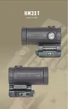 Holosun HM3XT 3X Titanium Red Dot Magnifier - Red dot magnifiers - HM3XT - 3