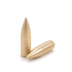 .224 LOS luoti 52gr Solid Brass T 100kpl - 224 (222; 223; 5,56) kiväärin luodit - SOLID224-52T - 1