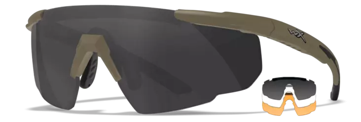 Wiley X Saber Advanced, 3 linssiä, TAN - Suojalasit ja linssit - 308T - 21