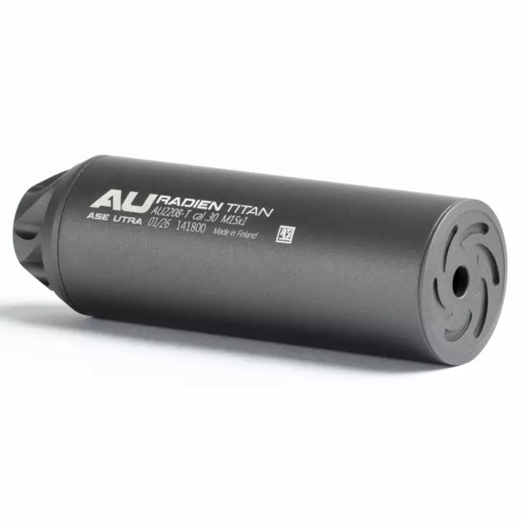 Ase Utra Radien Titan .30cal Tungsten Kiväärin äänenvaimennin - Kiväärin perinteiset vaimentimet - AU2207-T - 1