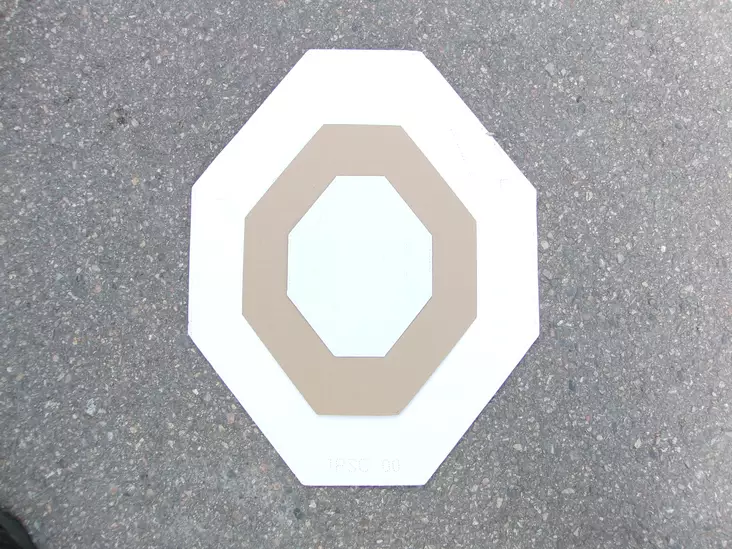 IPSC Micro Target 40% Brown/White - SRA and IPSC targets - IPSC-MICRO-BW - 5